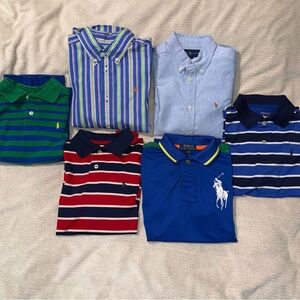 Polo by Ralph Lauren Kids boys size 7 and size 8 bundle of six shirts